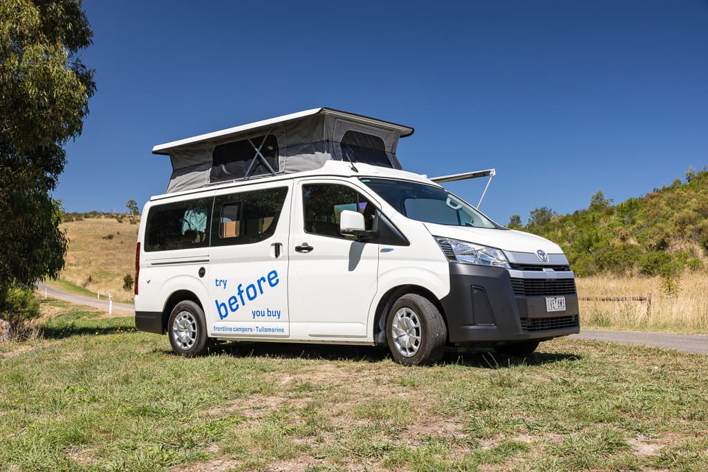 Toyota HiAce H30 6 Gen Campervan Interior - Frontline Campervan Conversion